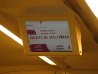 CALDES DE MALAVELLA駅。