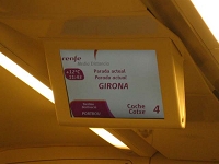 GIRONA駅。